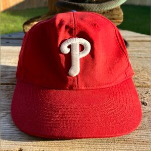 MLB Philadelphia Phillies Red And White Baseball Cap.